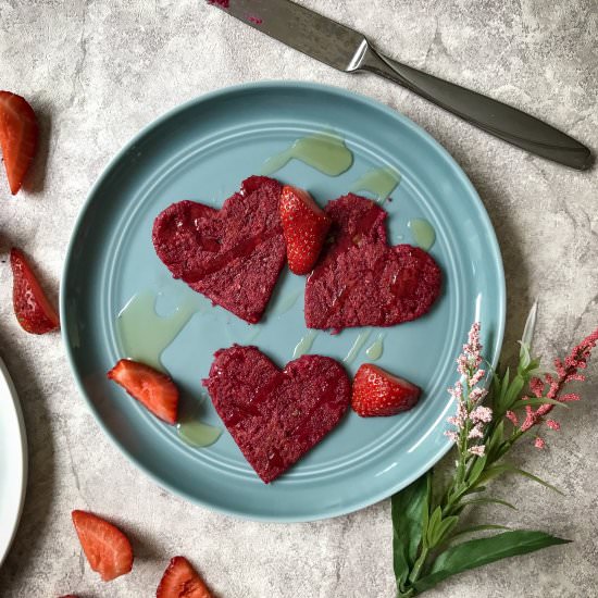 Heart Beet Pancakes