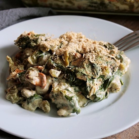 Spinach Spaetzle Casserole