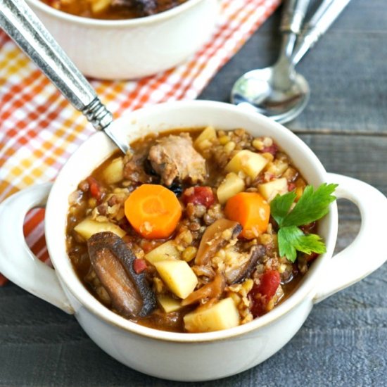 Fall Sausage Lentil Stew