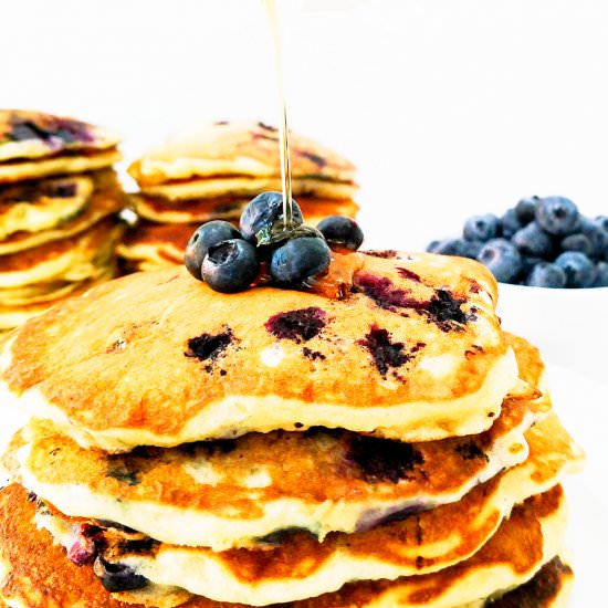 Buttermilk Blueberry Pancakes