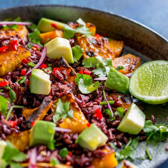 Mexican Black Rice & Pumpkin Salad