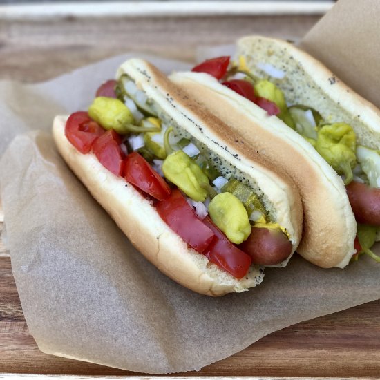 A Chicago-Style Hot Dog