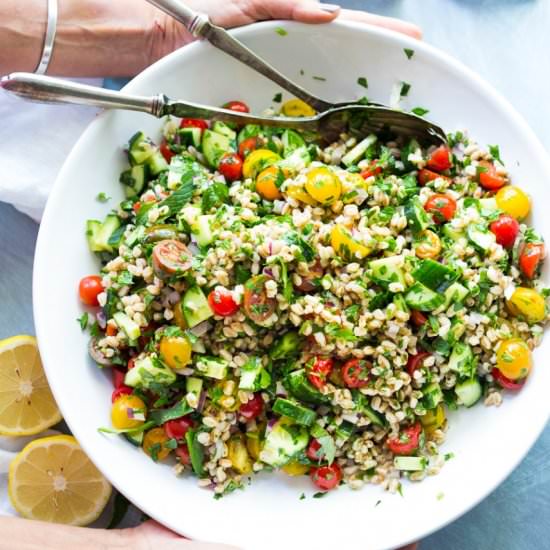 Farro Tabbouleh Salad