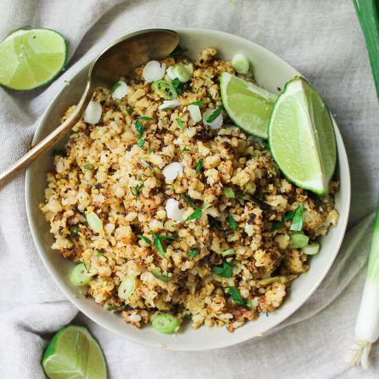 Crispy Cauliflower Brown Rice