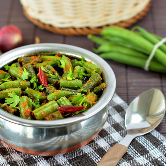 Kerala Style Beans Stir Fry