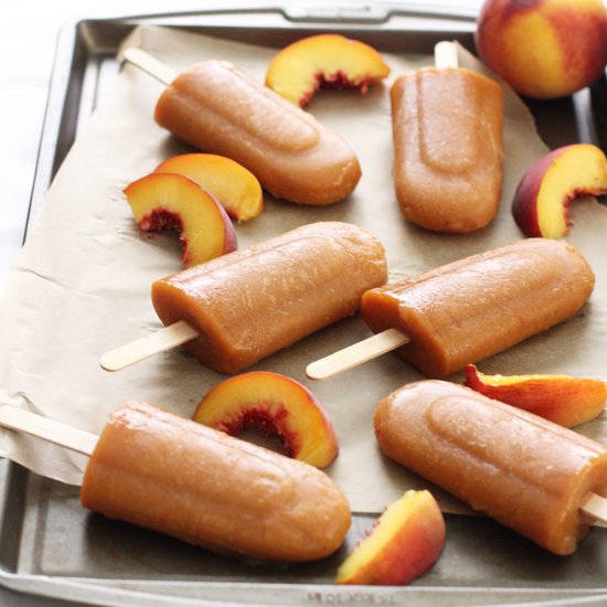 Peach and Ginger Popsicles