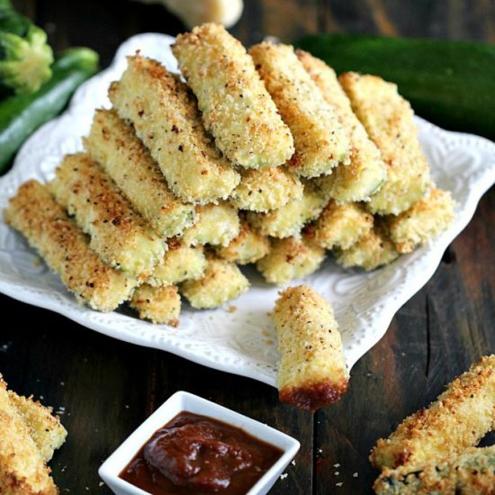 Baked Parmesan Zucchini Fries