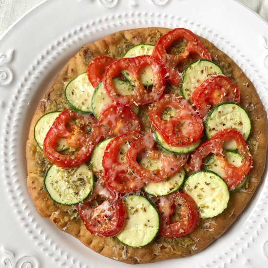 Tomato Zucchini Flatbread