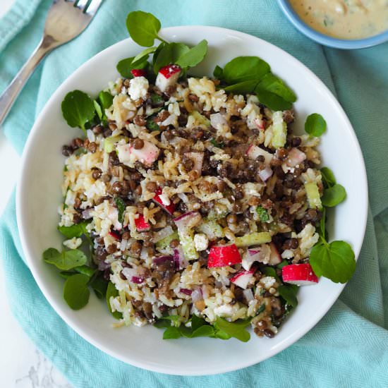 Crunchy Lentil and Brown Rice Salad