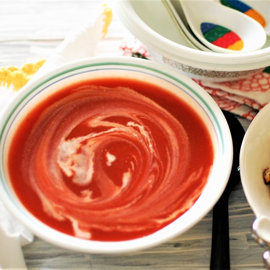 Tomato and beetroot soup