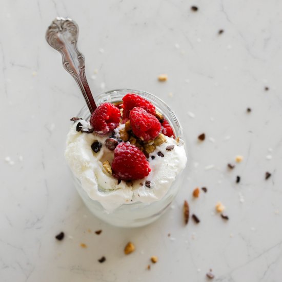 Ice Cream Sundae with Cocoa Nibs