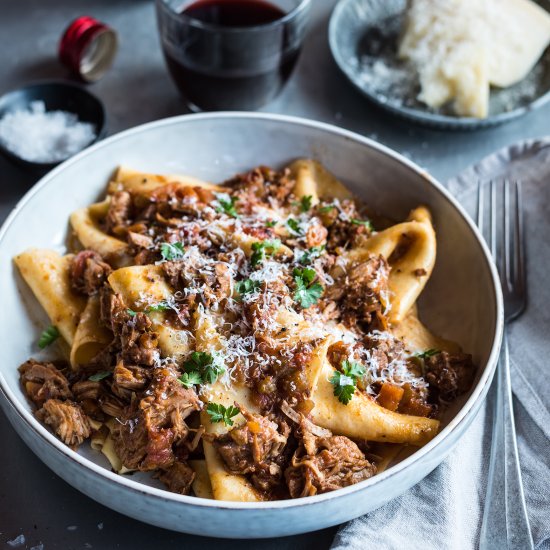 Pork Ragu with Pappardelle Pasta