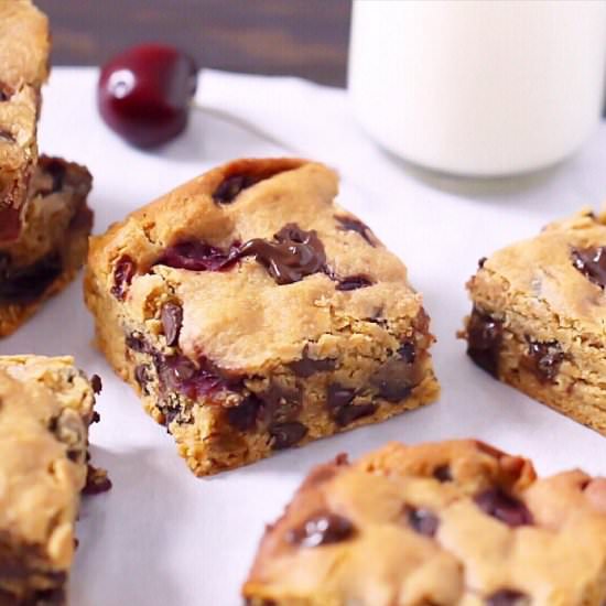 Paleo Cherry Chocolate Blondie Bar