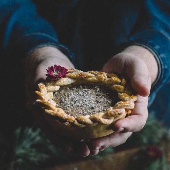 Lavender Sugar Cream Pies