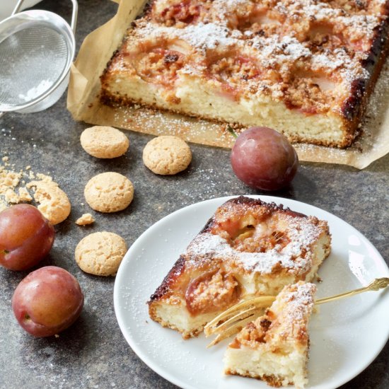 Italian Plum & Almond Cake