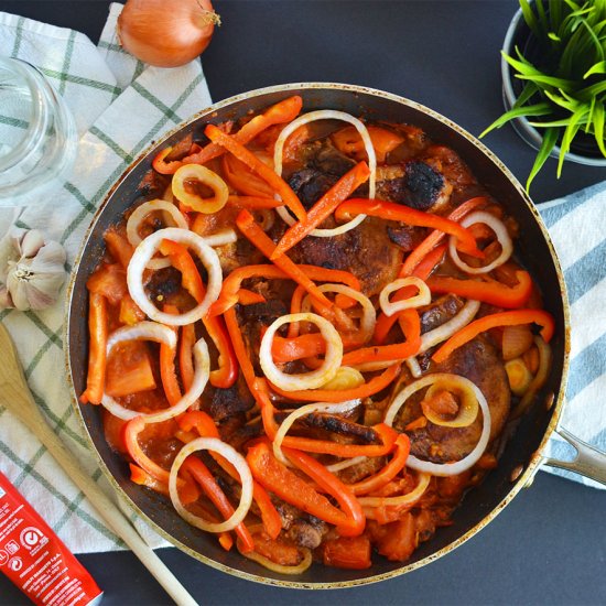 Fried Pork Chops with Tomato Sauce