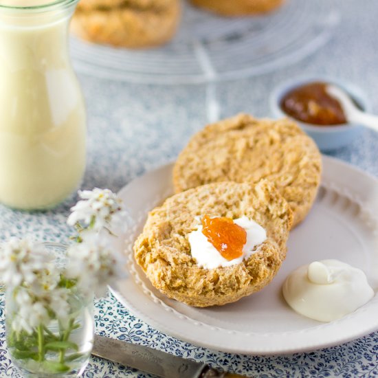 Scones with rice milk