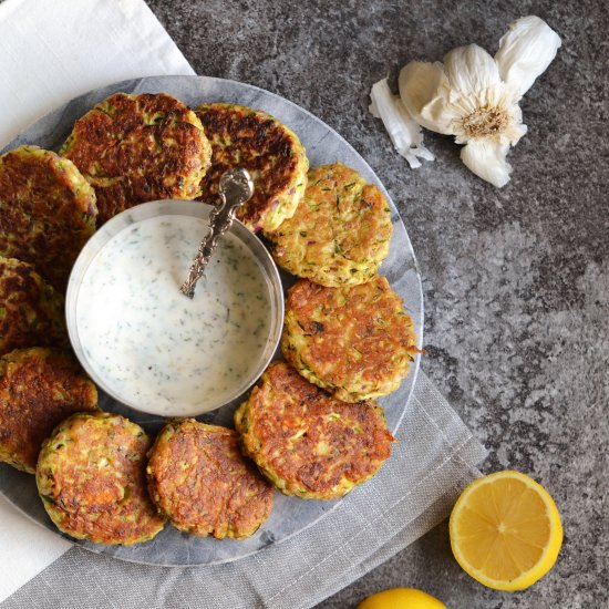 Courgette and Feta Fritters