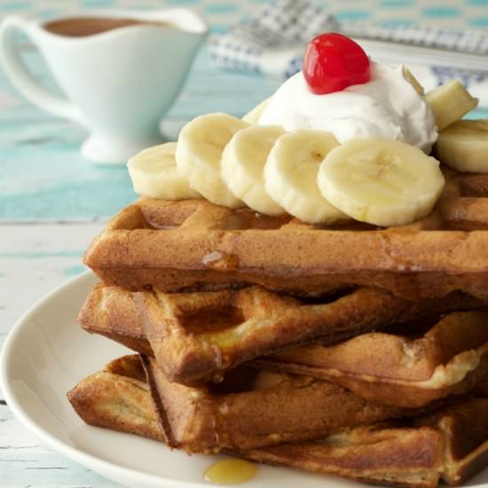 Vegan Banana Waffles