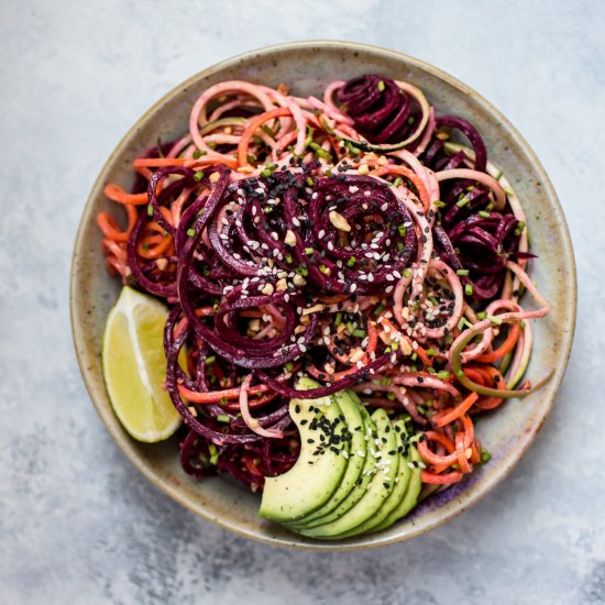 Rainbow Noodle Salad