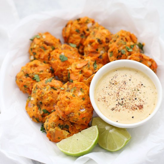 Paleo Sweet Potato Salmon Cakes