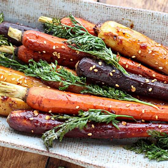 Asian Roasted Rainbow Carrots