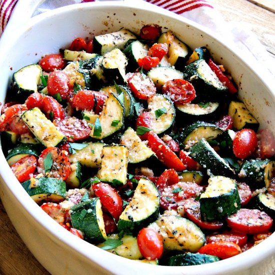 Italian Baked Zucchini and Tomatoes