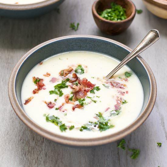 CREAMY LEEK AND POTATO SOUP