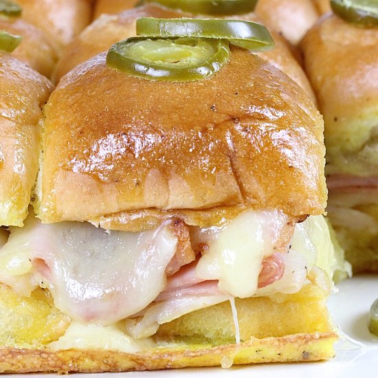 Bacon Monte Cristo Sliders