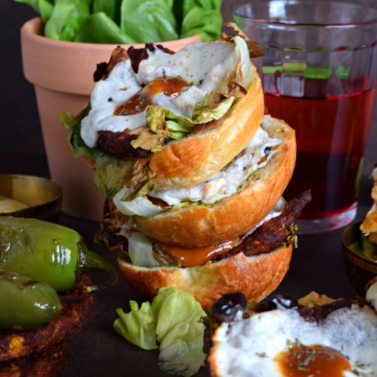 Muffin-Tin Spicy Black Bean Burger