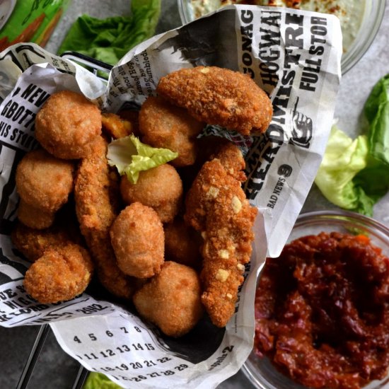 Appetizer Platter With 2 Dips