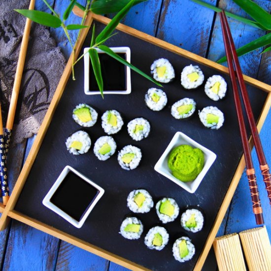 Avocado Maki Sushi