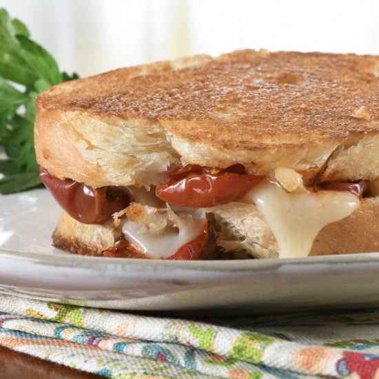 Gruyere and Slow Roasted Tomato Grilled Cheese