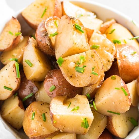 Crockpot Garlic Ranch Potatoes