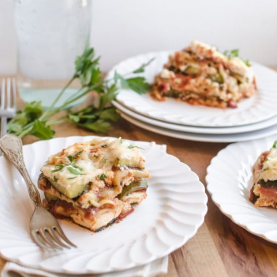 Easy Crockpot Veggie Lasagna