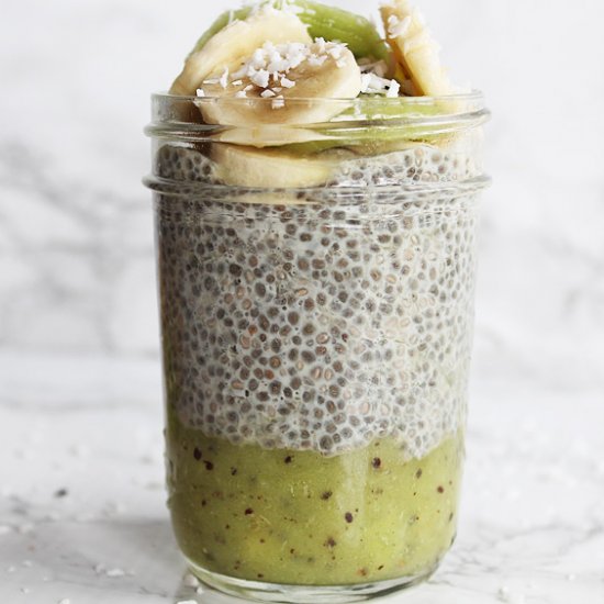 Tropical Kiwi Chia Seed Pudding