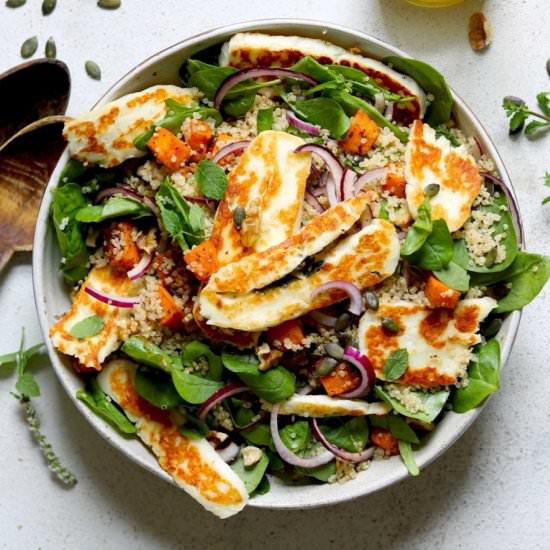 Halloumi Salad w/ Butternut Squash