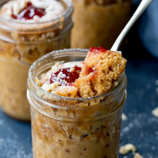 PB & J Mug Cake