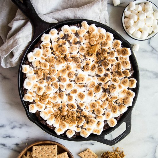 S’mores Skillet Brownies