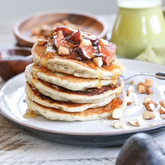 Vegan Poppy Seed Pancakes