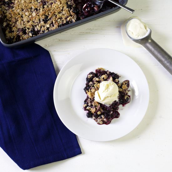 Coconut Blueberry Crisp