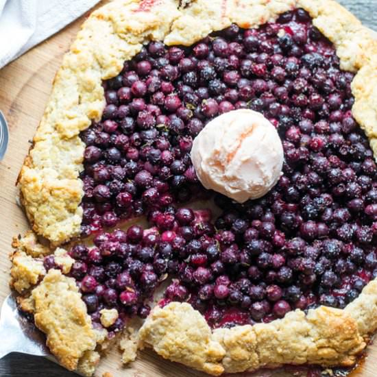 Saskatoon Berry Galette with Lemon