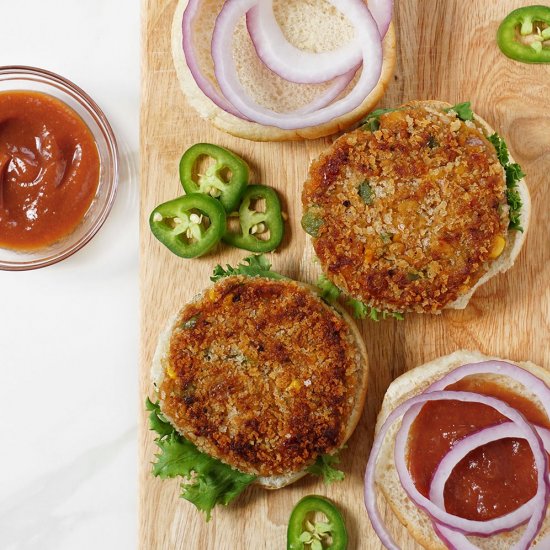 Vegan Barbecue Chickpea Burgers