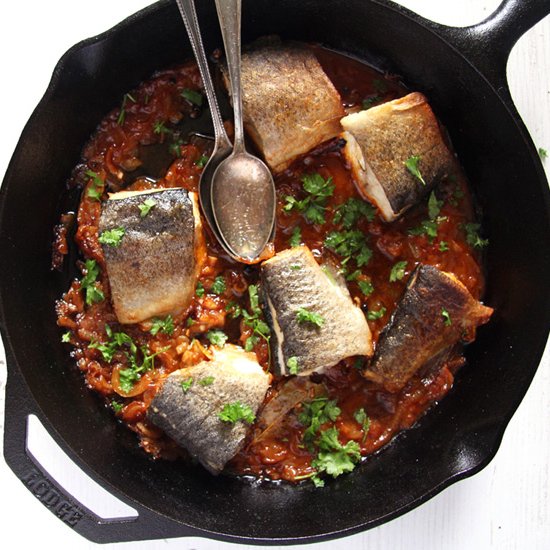 Aromatic Skillet Trout with Onions