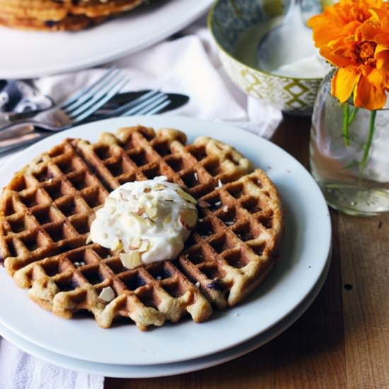 Zucchini Bread Waffles