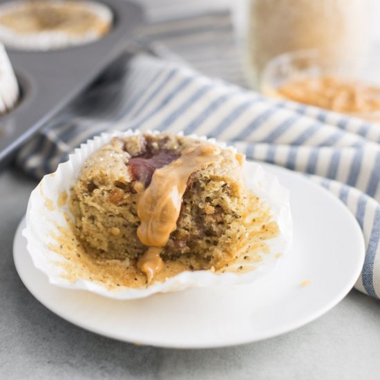 Vegan PB and J Muffins