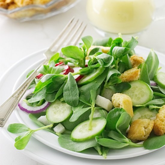 garden purslane salad