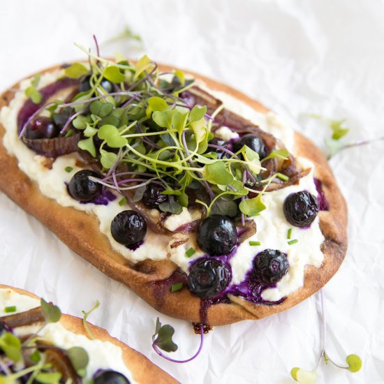 Blueberry Naan Pizza