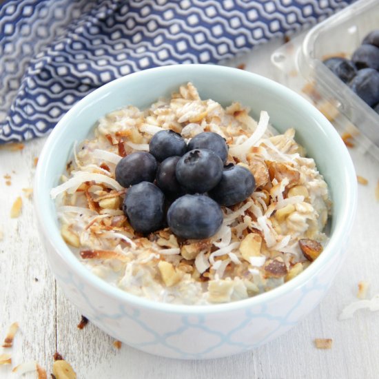 Blueberry Coconut Overnight Oats