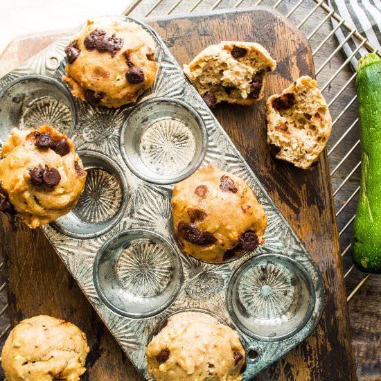 Chocolate Chip Zucchini Muffins